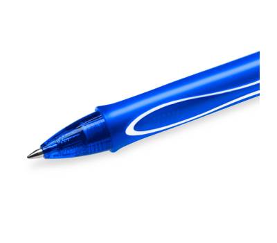 Penna a sfera a scatto Gelocity Quick Dry - punta 0,7 mm - blu - conf. 12 pezzi - Bic - 950442 - 3086123498303 - DMwebShop - 4
