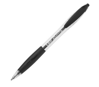 Penne a sfera a scatto Atlantis - punta 1 mm - nero - scatola 30 + 6 pezzi - Bic - 920287 - 3086123344532 - DMwebShop - 1