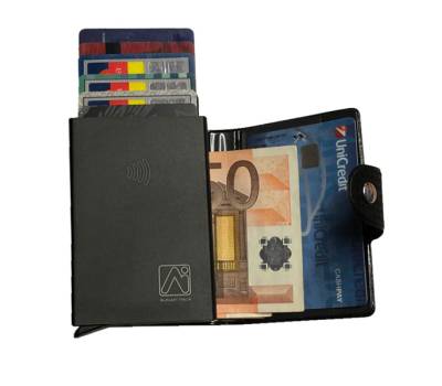 Portacard Wally Carbon - 6 x 9,5 cm - nero - Alplast - 1030SC/1 - 8015915103021 - DMwebShop - 2