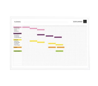 Planning magnetico project - 60 x 90 cm - Exacompta - 57160E - 3130630571605 - DMwebShop - 1