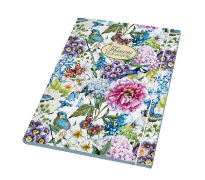 Cartella con elastico Nature Flowers - 26 x 35,5 x 1,2 cm - 3 lembi - conf. 6 pezzi - Pigna - 02303643L - 8005235176515 - DMwebShop - 2
