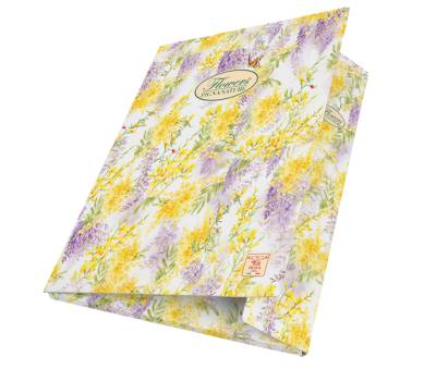 Cartella con elastico Nature Flowers - 26 x 35,5 x 1,2 cm - 3 lembi - conf. 6 pezzi - Pigna - 02303643L - 8005235176515 - DMwebShop - 3