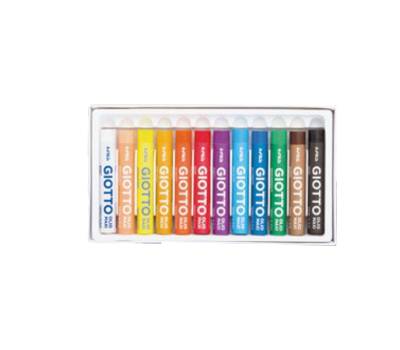 Pastelli a olio lunghezza 70 mm diametro11 mm colori assortiti Giotto F293400 - 7348 - 1