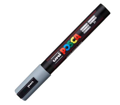 Marcatore a base d acqua Uni Posca PC5M punta tonda media 1,8,2 - 5 mm grigio Uni Mitsubishi - 6263 - 1