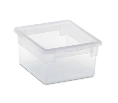 Contenitore multiuso Light Box S/2 - 17,8 x 20,4 x 10 cm - 2,5 lt - plastica - trasparente - Terry - 1001970 - 8005646019708 - DMwebShop - 1