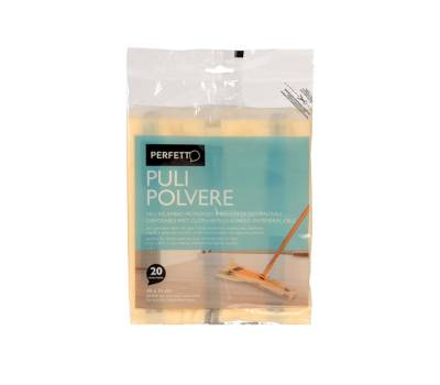 Retine di ricambio per scopa Pulipolvere - 45 x 22 cm - giallo - conf. 20 pezzi - Perfetto - 0260C - 8000957026032 - DMwebShop - 1