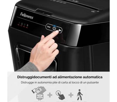Distruggidocumenti AutoMax 130C - a frammenti - 32 lt - Fellowes - 4680102-99 - 43859683741 - DMwebShop - 2