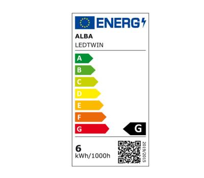 Lampada da tavolo a LED Twin - 34 x 36 x 18 cm - nero - Alba - LEDTWINN - 3129710015788 - DMwebShop - 5