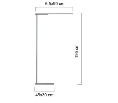 Lampada - da terra - Stratus - alluminio - LED - 58,8 W - Unilux - 400124564 - 3595560029587 - DMwebShop - 1