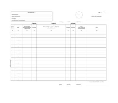 Registro carico-scarico stupefacenti unita' operative - 100 pagine numerate - conf. 2 pezzi - Data Ufficio - DU132101200 - 18008842588570 - DMwebShop - 1