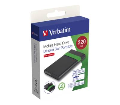 Hard disk portatile ricondizionato USB32 Gen 1 - 320GB - Verbatim - 053110 - 23942531104 - DMwebShop - 2