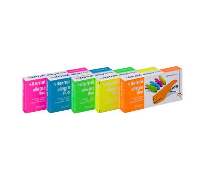 Cucitrice a pinza Allegra Fluo - passo 6 - giallo - Iternet - 0183GI - 8028422101831 - DMwebShop - 1
