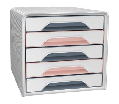 Cassettiera Smoove 7-111 Mineral - 5 cassetti - 36 x 28,8 x 27,1 cm - multicolore - Cep - 1071111681 - 3462159017723 - DMwebShop - 1