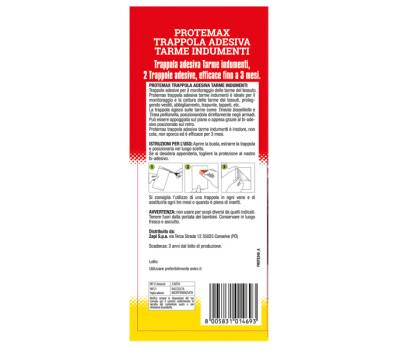 Trappola adesiva per tarme in indumenti - blister 2 pezzi - Protemax - PROTE349 - 8005831014693 - DMwebShop - 1