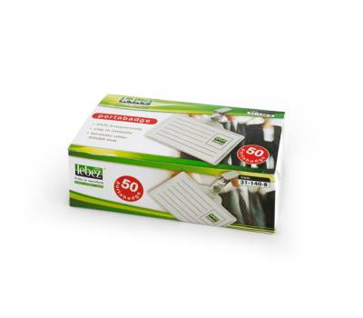 Portabadge con clip - 9,3 x 6 cm - conf. 50 pezzi - Lebez - 31-140 - 8007509311400 - DMwebShop - 1
