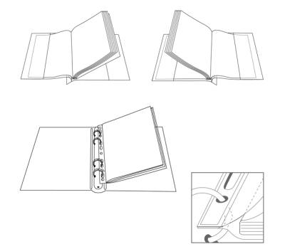 Cartelline con tasche Ercole Cat foratura universale PVC - 21 x 29,7 cm - trasparente - conf. 10 pezzi - Sei Rota - 502233 - 8004972019321 - DMwebShop - 1