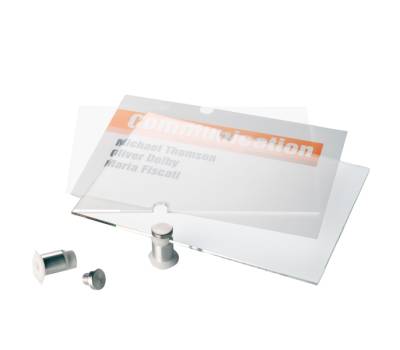 Targa per porte-pareti Crystal Sign - 14,8 x 10,5 cm - Durable - 4821-19 - 4005546403557 - DMwebShop - 1