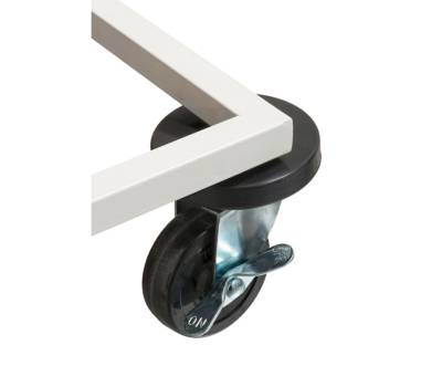 Carrello mobile Triflux 83,3 x 36 x 90 cm con ruote 3 portasacco da 100 lt ciascuno acciaio Medial 108010 - 8844 - 1
