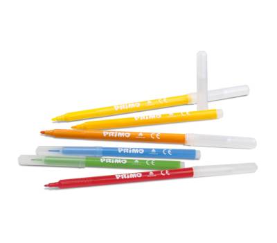 Pennarelli punta fine - colori assortiti - secchiello 96 pezzi - Primo - 614PEN96B - 8006919016141 - DMwebShop - 1