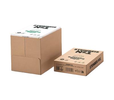 Carta totalmente riciclata senza legno - A4 - 80 gr - bianco - risma 500 fogli - conf. 5 pezzi - Steinbeis - 6831 - 4260074842005 - DMwebShop - 1
