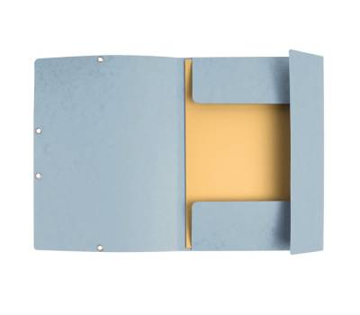 Cartellina con elastico - cartoncino lustre' - 3 lembi - 400 gr - 24 x 32 cm - grigio chiaro - conf. 25 pezzi - Exacompta - 55531E - 3130630555315 - DMwebShop - 1
