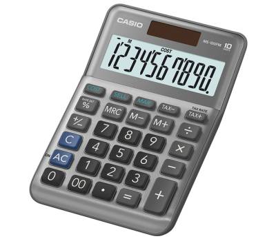 Calcolatrice da tavolo MS-100BM - 10 cifre - big display - grigio - Casio - MS100FM-WA-EP - 4549526615429 - DMwebShop - 1