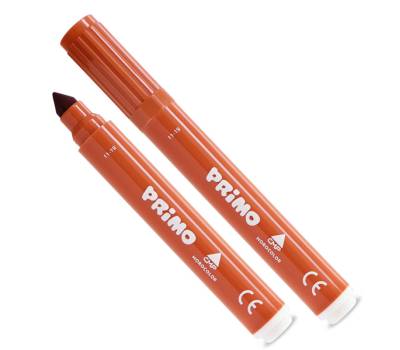 Pennarelli Jumbo punta diametro 7,6 mm colori assortiti astuccio 12 pezzi Primo 603JUMBO12 - 11042 - 1