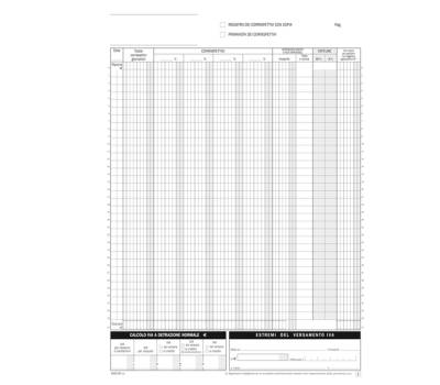 Registro corrispettivi mensili 24x2 autoricalcanti Data Ufficio DU168524C00 - 9220 - 1
