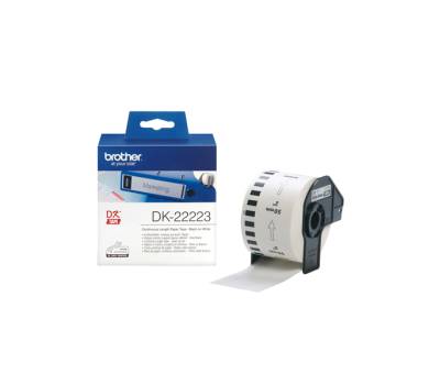 Nastro adesivo - nero-bianco - 50 mm x 30,48 mt - Brother - DK22223 - 4977766654982 - DMwebShop - 1