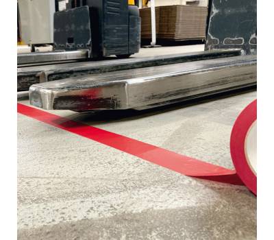 Nastro adesivo Duraline Basic 50-016 - removibile - 5 cm x 33 mt - rosso - Durable - 1044-03 - 4005546736167 - DMwebShop - 2