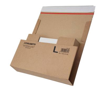 Scatola automontante altezza variabile Bookbox - L - 36,5 x 25 x 8 cm - cartone - avana - Blasetti - 0489 - 8007758048911 - DMwebShop - 2