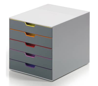 Cassettiera Varicolor - 28 x 35,6 x 29,2 cm - 5 cassetti - Durable - 7605-27 - 4005546701608 - DMwebShop - 1