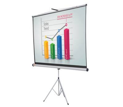 Schermo di proiezione su treppiede - formato 16:10 - 175 x 115 cm - Nobo - 1902396W - 5028252425278 - DMwebShop - 1