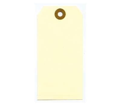 Etichette per spedizioni - in cartoncino - con foro - 120 x 57 mm - avana - conf. 1000 pezzi - Lebez - 80053 - 8007509057308 - DMwebShop - 1