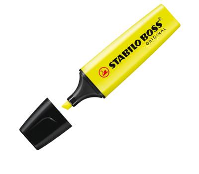 Evidenziatore Boss Original - punta a scalpello - tratto 2 - 5 mm - colori assortiti - cilindro 6 pezzi - Stabilo - 7006 - 4006381214575 - DMwebShop - 3