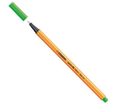Fineliner Point 88 - tratto 0,4 mm - colori assortiti neon - conf. 6 pezzi - Stabilo - 88/6-1 - 4006381493451 - DMwebShop - 5