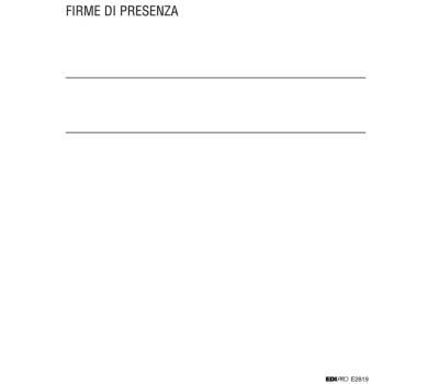 Registro firme presenze al lavoro - 31 x 24 cm - 100 fogli - Edipro - E2819 - 8023328281908 - DMwebShop - 1