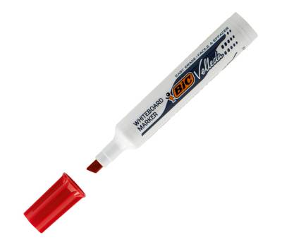 Pennarello Whiteboard Marker Velleda 1791 - punta a scalpello da 3,3 a 4,6 mm - astuccio 4 colori - Bic - 8757892 - 3086123155992 - DMwebShop - 3