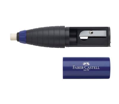 Temperamatite Twist Combi con gomma con contenitore - 1 foro - Faber Castell - 184401 - 6933256611703 - DMwebShop - 1