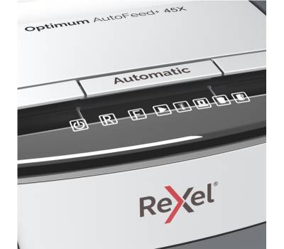 Distruggidocumenti Optimum AutoFeed+ 45X - a frammenti - Rexel - 2020045XEU - 5028252613859 - DMwebShop - 2