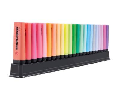 Evidenziatori Boss Original - colori assortiti fluo + pastel - deskset 23 pezzi - Stabilo - 7023-01-5-20 - 4006381577847 - DMwebShop - 1