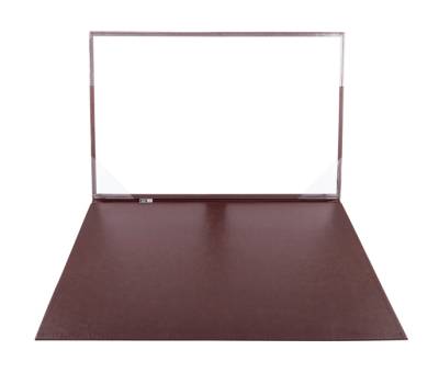 Sottomani doppio in similpelle - marrone scuro - 48 x 32 cm - City Time - 2190-M - 8002787219059 - DMwebShop - 1