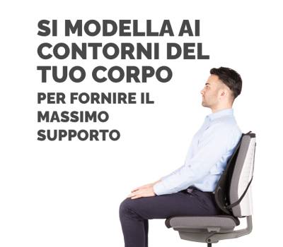 Supporto schiena Office Suites - 50 x 45 x 20 cm - in tessuto a rete - nero - Fellowes - 9191301 - 43859600434 - DMwebShop - 4