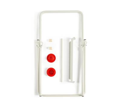 Porta bobina asciugatutto da terra - 40 x 44 x 80 cm - metallo - bianco - Perfetto - In Factory - 0464G - 8000957046474 - DMwebShop - 1