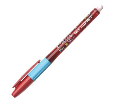 Penna sfera Gelocity Illusion - gel cancellabile - punta 0,7 mm - rosso - conf. 12 pezzi - Bic - 943442 - 516524 - 3086123735422 - DMwebShop - 1