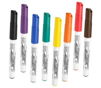 Pennarello Whiteboard Marker Velleda 1741 - punta tonda - 1,4 mm - colori assortiti - astuccio 8 pezzi - Bic - 503844 - 3086120017484 - DMwebShop - 1