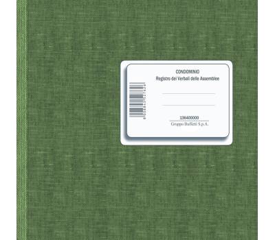Registro verbali assemblee condominiali - 80 pagine - 31 x 24,5 cm - Data Ufficio - DU136400000 - 8008842594703 - DMwebShop - 1