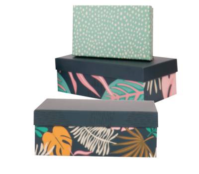 Set scatole regalo - dimensioni assortite - fantasia Breeze - conf. 5 pezzi - No Brand - HK-73 - 8699071182832 - DMwebShop - 2