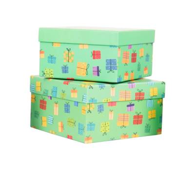 Set scatole regalo - dimensioni assortite - fantasia Memento - conf. 6 pezzi - No Brand - HK-92 - 8699071183020 - DMwebShop - 2