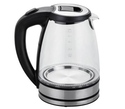 Bollitore elettrico cordless - caraffa in vetro - 2200 W - nero - Melchioni Family - 118360027 - 8006012366532 - DMwebShop - 2